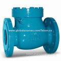 Cast/Ductile Iron Swing Check Valve with Flanged Ends, ANSI/DIN/BS Standard, Metal or Rubber Seated